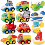Heat Mass Pillow JOYIN 80-Piece Kids Car Building Blocks Set