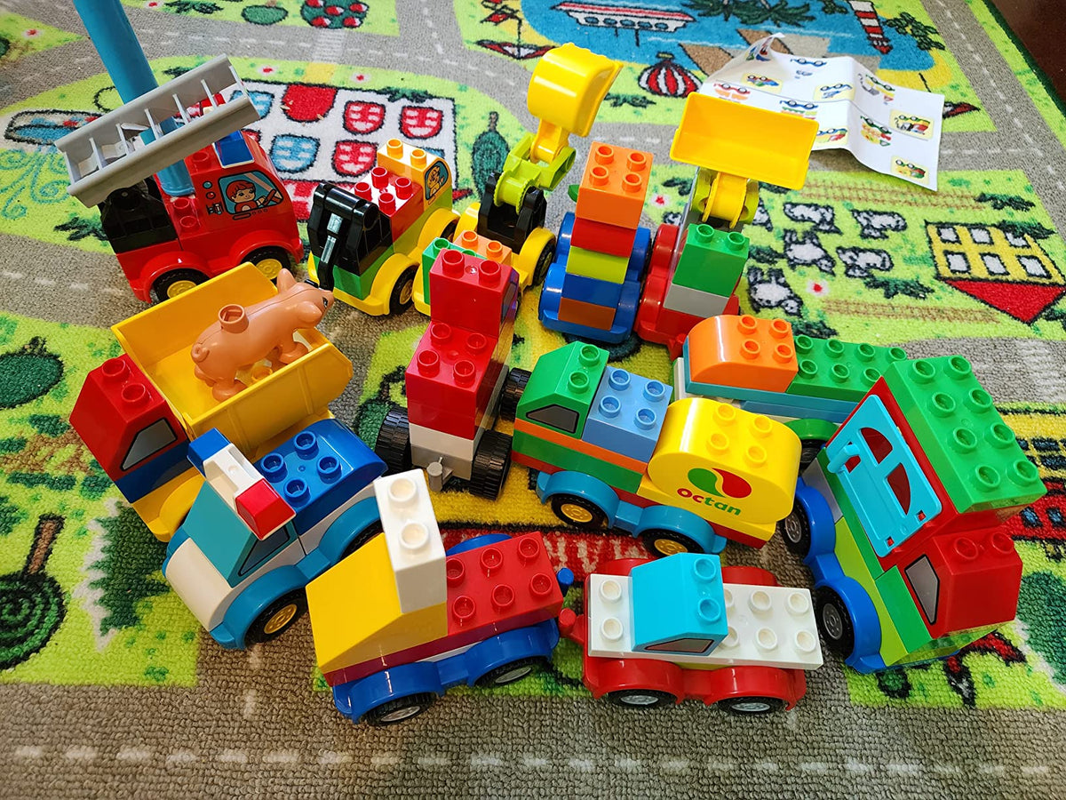 Heat Mass Pillow JOYIN 80-Piece Kids Car Building Blocks Set