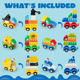 Heat Mass Pillow JOYIN 80-Piece Kids Car Building Blocks Set