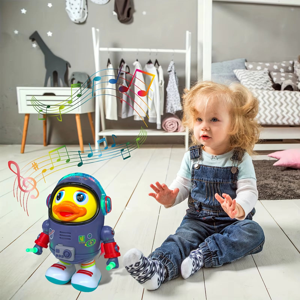 Heat Mass Pillow Musical Dancing Duck Toy