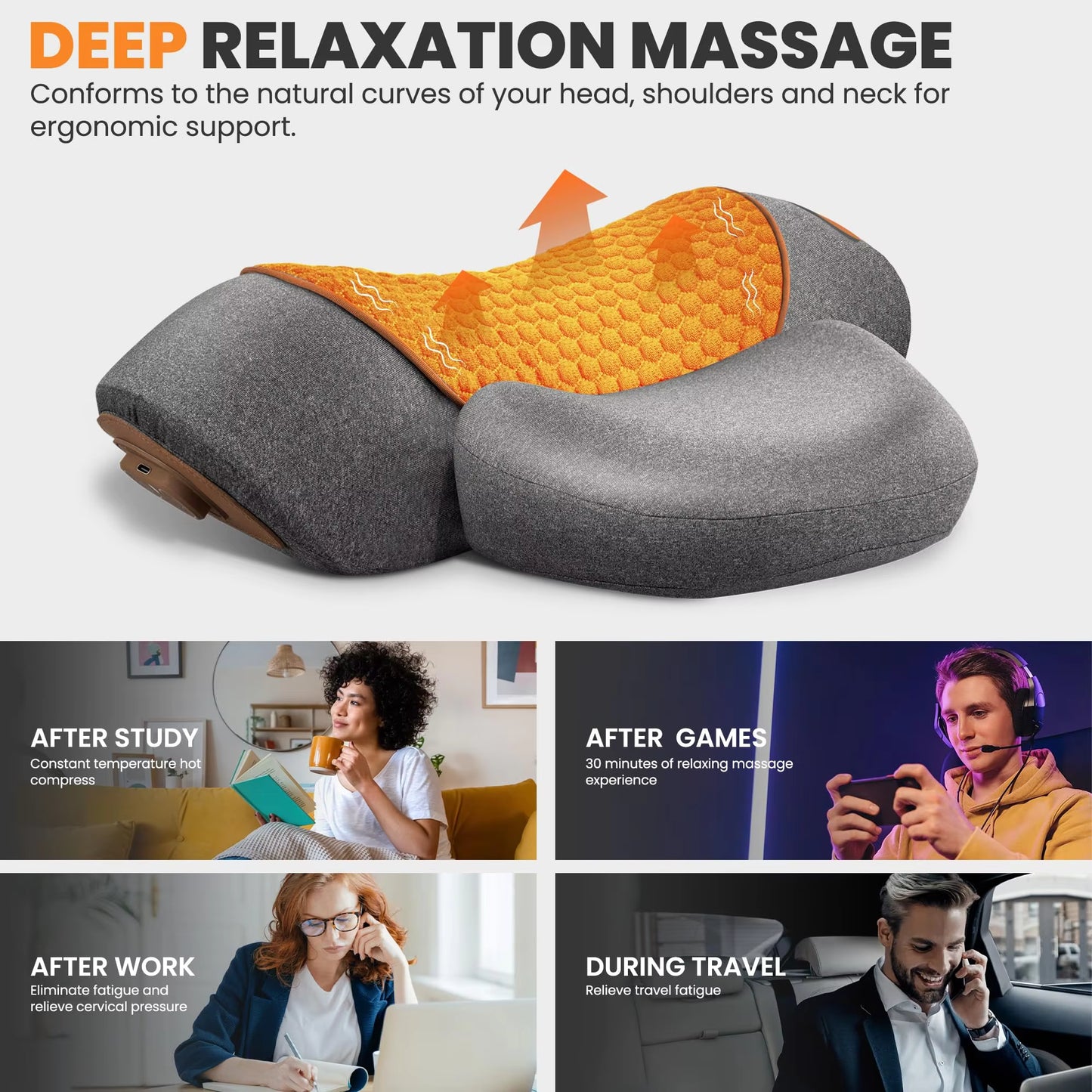 Electric Neck & Shoulder Massage Pillow