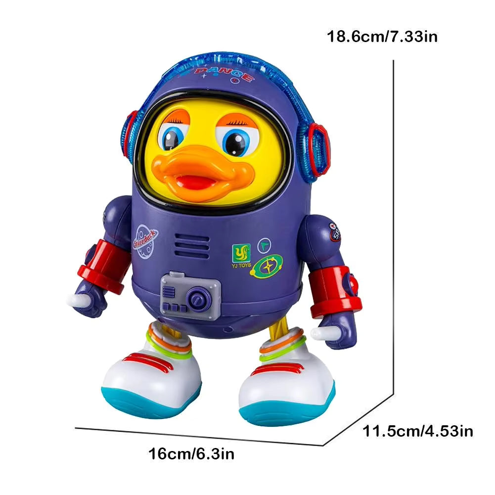 Heat Mass Pillow Musical Dancing Space Duck Toy
