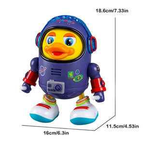 Heat Mass Pillow Musical Dancing Space Duck Toy