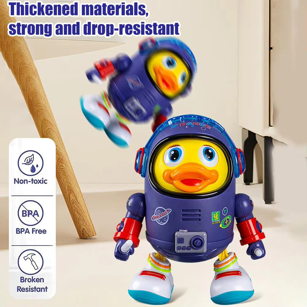 Heat Mass Pillow Musical Dancing Space Duck Toy