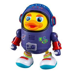 Heat Mass Pillow Musical Dancing Space Duck Toy