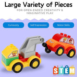 Heat Mass Pillow JOYIN 80-Piece Kids Car Building Blocks Set