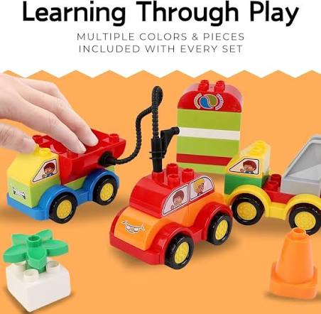 Heat Mass Pillow JOYIN 80-Piece Kids Car Building Blocks Set
